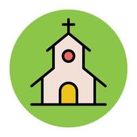 Trendy Church Concepts vector