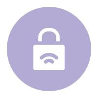 Trendy Wifi Security vector