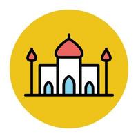 Trendy Mosque Concepts vector