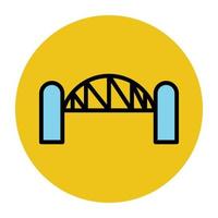 Trendy Bridge Concepts vector