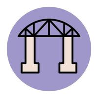 Trendy Bridge Concepts vector