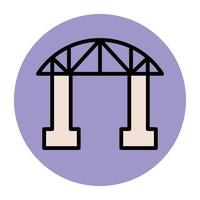 Trendy Bridge Concepts vector