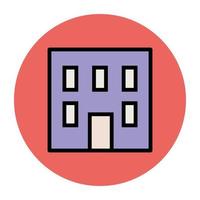 Trendy Building Concepts vector
