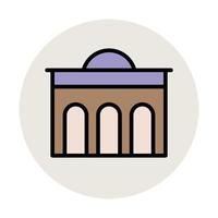 Trendy Column Building vector