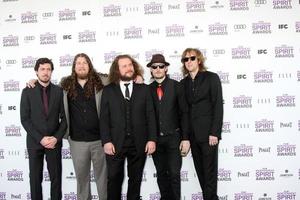 LOS ANGELES, FEB 25 -  My Morning Jacket arrives at the 2012 Film Independent Spirit Awards at the Beach on February 25, 2012 in Santa Monica, CA photo