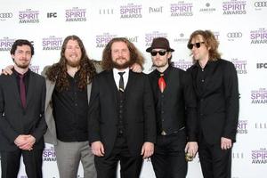 LOS ANGELES, FEB 25 -  My Morning Jacket arrives at the 2012 Film Independent Spirit Awards at the Beach on February 25, 2012 in Santa Monica, CA photo