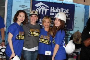 LOS ANGELES, MAR 8 -  Rebecca Herbst, Maura West, Emme Rylan, Haley Pullos at the 5th Annual General Hospital Habitat for Humanity Fan Build Day at Private Location on March 8, 2014 in Lynwood, CA photo