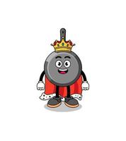 Mascot Illustration of frying pan king vector
