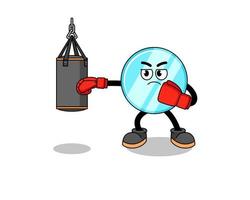 Illustration of mirror boxer vector