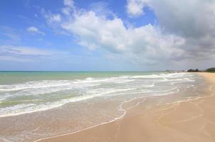 Sea sand sun beach for relax in holiday Thailand photo