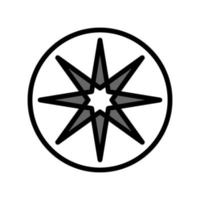 Illustration Vector Graphic of Compass Icon Design