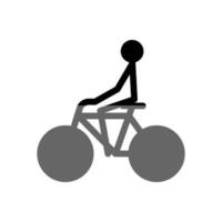 ilustración vectorial gráfico del icono de la bicicleta vector