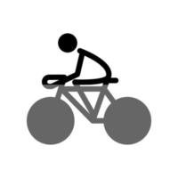 ilustración vectorial gráfico del icono de la bicicleta vector