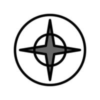 Illustration Vector Graphic of Compass Icon Design