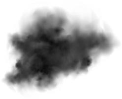 nube de polvo con partículas de suciedad, humo de cigarrillo, smog, tierra y arena. vector realista aislado sobre fondo transparente.