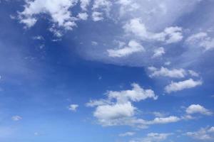 blue sky clouds photo