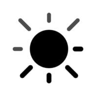 sun icon template vector