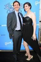 LOS ANGELES, AUG 17 -  Jim McMahon, Stephanie Thorpe at the 2nd Annual Geeky Awards at Avalon on August 17, 2014 in Los Angeles, CA photo