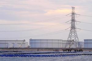 Storage tanks and Electricity post photo