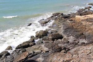 Stones on the tropical beach photo