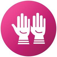 Working Gloves Icon Style vector