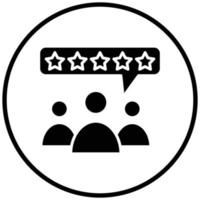 Customer Reviews Icon Style vector