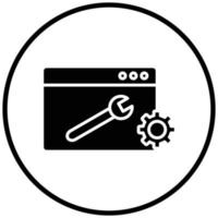 Web Maintenance Icon Style vector