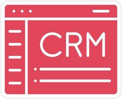 estilo de icono crm vector