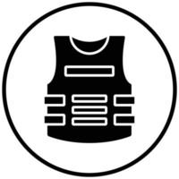 Bulletproof Vest Icon Style vector