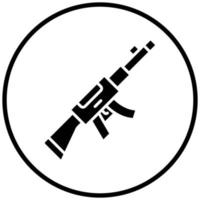 Machine Gun Icon Style vector