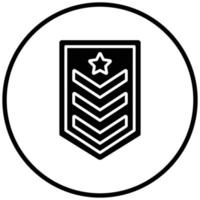 Army Chevron Icon Style vector