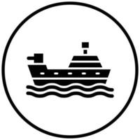 Army Ship Icon Style vector