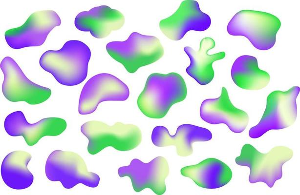 Abstract blotch, inkblot and and silhouettes of stones and rebble,simple liquid splodge elements water forms.Round organic elements collection.