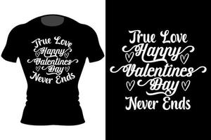 Valentine's Day Cute Hearts T-Shirt Design vector