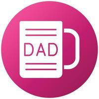 DAD Mug Icon Style vector