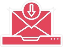 Inbox Icon Style vector