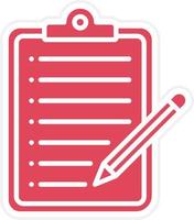 Taking Notes Icon Style vector