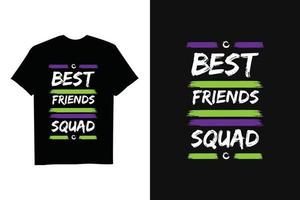 diseño de camiseta con efecto de pincel colorido feliz día de la amistad