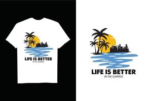 Summer day Quote T-Shirt design vector