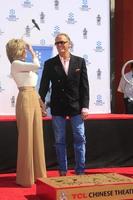 LOS ANGELES, APR 26 -  Jane Fonda, Peter Fonda at the Jane Fonda Hand and FootPrint Ceremony at the Chinese Theater on April 26, 2013 in Los Angeles, CA photo