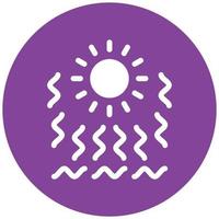 Heat Wave Icon Style vector