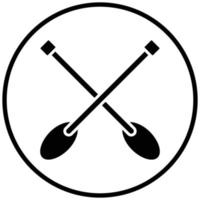 Paddles Icon Style vector