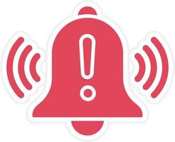 Warning Alarm Icon Style vector