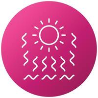 Heat Wave Icon Style vector