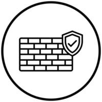 Firewall Icon Style vector