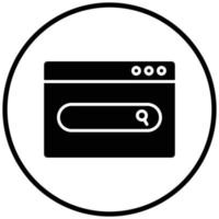 Website Search Icon Style vector