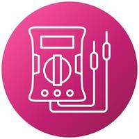 Voltmeter Icon Style vector