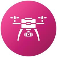 Camera Drone Icon Style vector