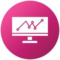 Web Analytics Icon Style vector