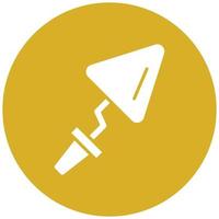 Plastering Trowel Icon Style vector